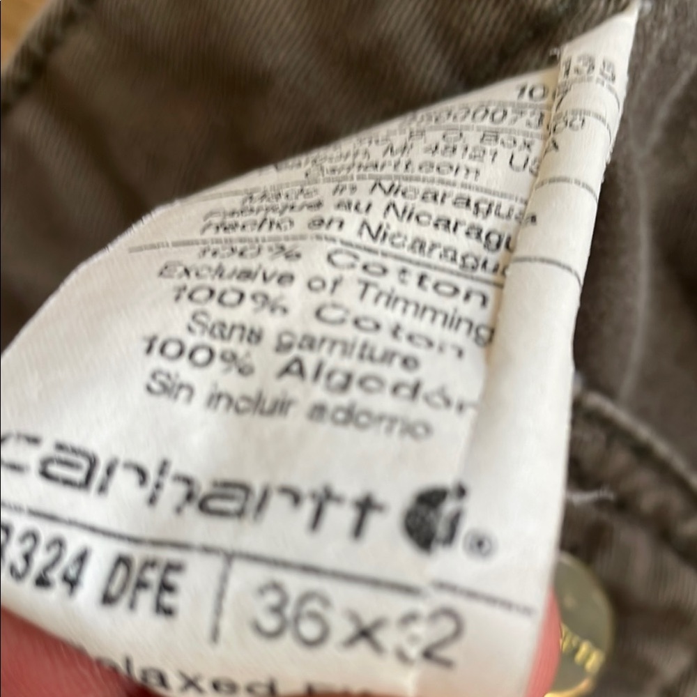 Carhartt Charcoal Utility Pants M 36x32 - Picture 4 of 5